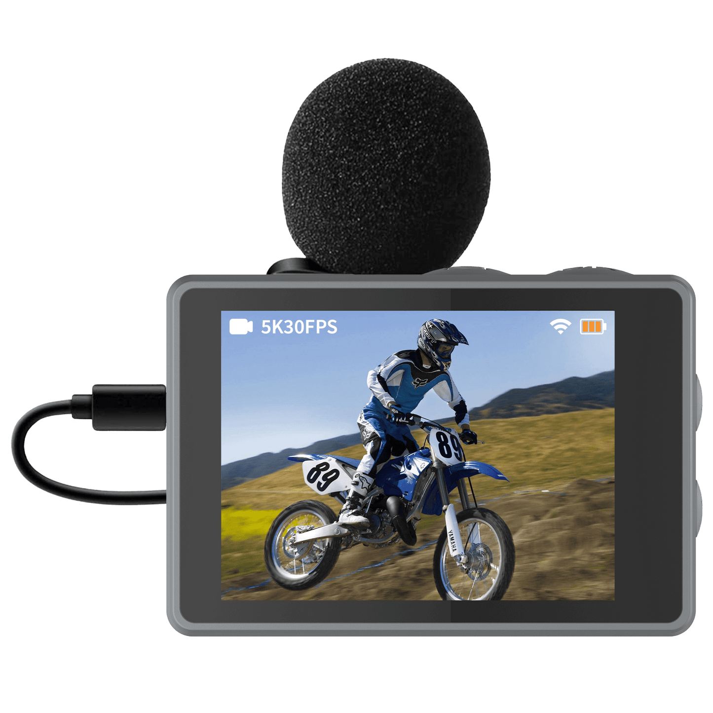 IZI Click Plus 5K Action Camera - 170° Wide Angle, Anti-Shake EIS - IZI