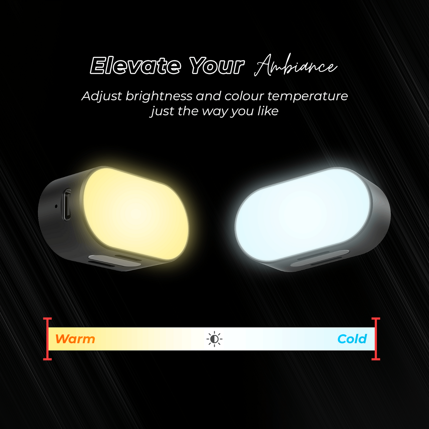 IZI GO X RGB LED Magnetic Fill Light - 16 Modes, 2 Hrs Runtime - IZI