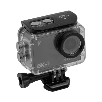 IZI Click Plus 5K Action Camera - 170° Wide Angle, Anti-Shake EIS - IZI