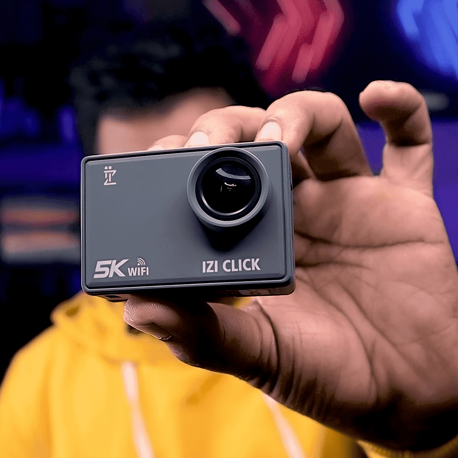IZI Click Plus 5K Action Camera - 170° Wide Angle, Anti-Shake EIS - IZI